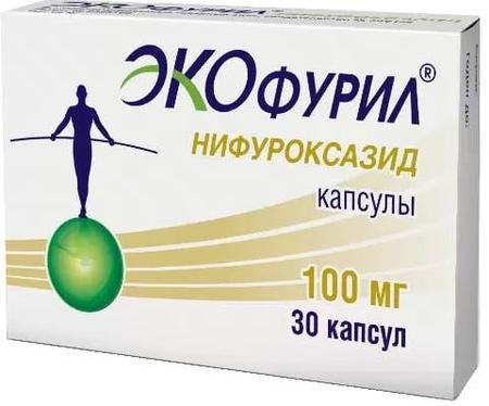 Фото Экофурил, капсулы 100 мг, 30 шт.