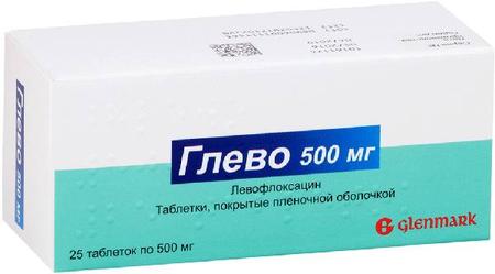 Фото Глево, таблетки покрыт. плен. об. 500 мг, 25 шт.