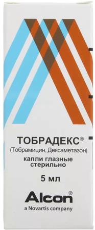 Фото Тобрадекс, капли глазные, 5 мл