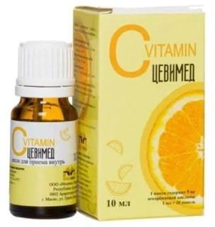 Фото Цевимед Витамин С, капли, 10 мл