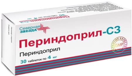 Фото Периндоприл-СЗ, таблетки 4 мг, 30 шт.