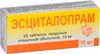Фото Эсциталопрам, таблетки покрыт. плен. об. 10 мг, 28 шт.