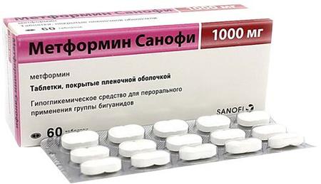 Фото Метформин Санофи, таблетки покрыт. плен. об. 1000 мг, 60 шт.