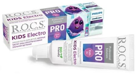 Фото Rocs PRO Kids Electro, зубная паста для детей, 45 г