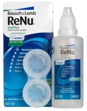 Фото Раствор для линз ReNu MultiPlus, 60 мл Фото Раствор для линз ReNu MultiPlus, 60 мл