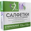 Фото Life New, салфетки стерильные, 7.5 см x 7.5 см (8 сложений), 10 шт.