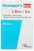 Фото Нолипрел А форте, таблетки покрыт. плен. об. 1.25 мг+5 мг, 30 шт.
