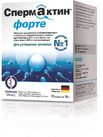 Фото СпермАктин Форте, саше 10 г, 15 шт.