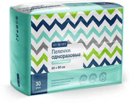 Фото Пеленки впитывающие одноразовые ComForte, 60 см х 90 см, 30 шт. Фото Пеленки впитывающие одноразовые ComForte, 60 см х 90 см, 30 шт.
