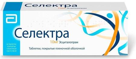 Фото Селектра, таблетки покрыт. плен. об. 10 мг, 28 шт.