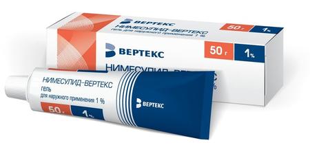 Фото Нимесулид-Вертекс, гель 1%, 50 г Фото Нимесулид-Вертекс, гель 1%, 50 г
