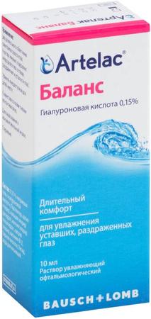 Фото Артелак Баланс, раствор офтальмологический, 10 мл