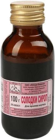 Фото Солодки корня сироп, 100 г