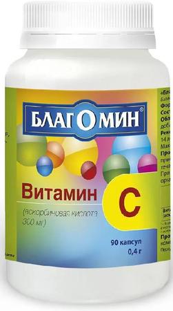 Фото Благомин Витамин С, капсулы 300 мг, 90 шт.