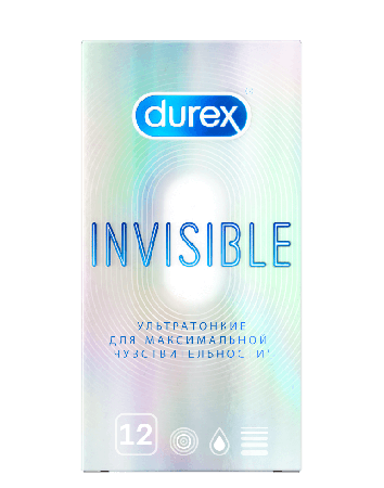 Фото Презервативы Дюрекс Invisible ультратонкие, 12 шт.