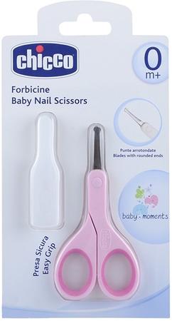 Фото Ножницы детские из нержавеющей стали (розовые, 0 мес+), с закругленными концами (320611028)