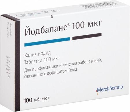 Фото Йодбаланс, таблетки 100 мкг, 100 шт.