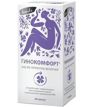 Фото Гинокомфорт, масло примулы вечерней, капсулы, 60 шт.