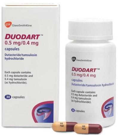 Фото Дуодарт, капсулы с модиф. высв. 0.5 мг+0.4 мг, 30 шт.