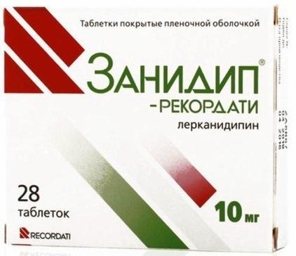 Фото Занидип-Рекордати, таблетки покрыт. плен. об. 10 мг, 28 шт