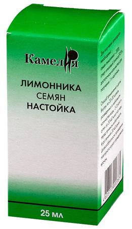 Фото Лимонника семян настойка (Камелия), 25 мл