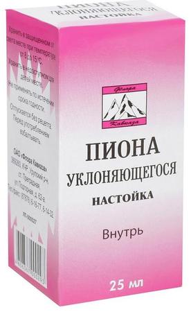 Фото Пиона уклоняющегося настойка, 25 мл Фото Пиона уклоняющегося настойка, 25 мл