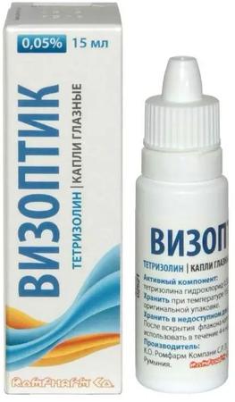 Фото ВизОптик, капли глазные 0.05%, 15 мл