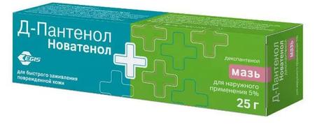 Фото Д-Пантенол Новатенол, мазь 5%, 25 г