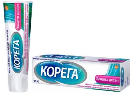 Фото Корега Защита Десен, крем для фиксации зубных протезов, 40 г
