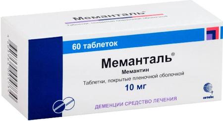 Фото Меманталь, таблетки покрыт. плен. об. 10 мг, 60 шт.