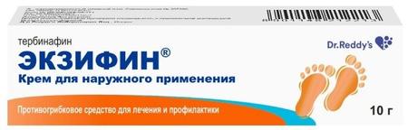 Фото Экзифин, крем 1%, 10 г Фото Экзифин, крем 1%, 10 г