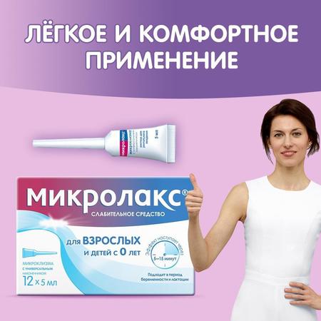 Фото Микролакс, раствор для ректального введения (микроклизмы) 5 мл, 12 шт.