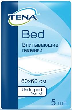Фото Тена Бед Андерпад Нормал, простыни впитывающие гигиенические 60 см х 60 см, 5 шт. Фото Тена Бед Андерпад Нормал, простыни впитывающие гигиенические 60 см х 60 см, 5 шт.