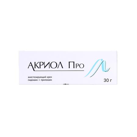 Фото Акриол Про, крем 2,5%+2,5% 30 г, 1 шт.