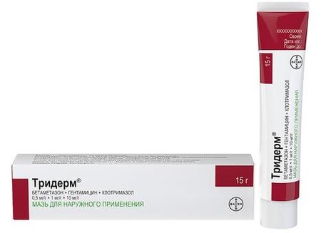 Фото Тридерм, мазь, 15 г