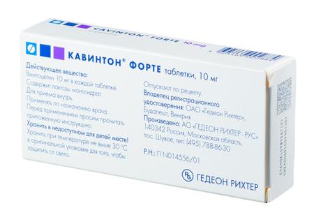 Фото Кавинтон форте_3816_3364, таблетки 10 мг, 30 шт.