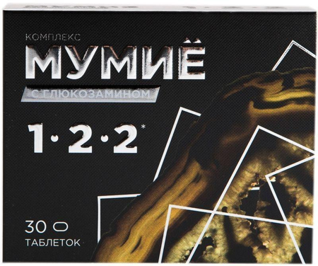 Фото Комплекс Мумие с глюкозамином, таблетки, 30 шт.