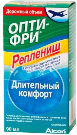 Фото Опти-Фри Реплениш, раствор для линз, 90 мл (+ контейнер)