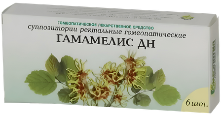 Фото Гамамелис-ДН, суппозитории ректальные, 6 шт.