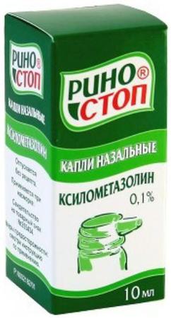 Фото Риностоп, капли назальные 0.1%, 10 мл