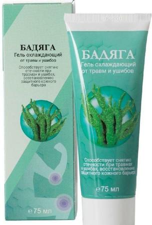 Фото Простой рецепт, гель охлаждающий с бадягой, 75 мл