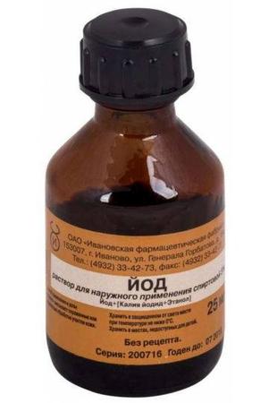 Фото Йода раствор спиртовой 5%, 25 мл