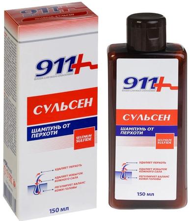 Фото 911 Сульсен, шампунь 1% от перхоти, 150 мл