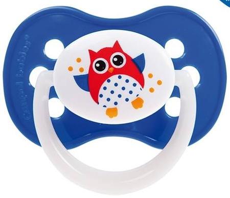 Фото Пустышка симметричная силиконовая Owl / Сова (0-6 месяцев) Фото Пустышка симметричная силиконовая Owl / Сова (0-6 месяцев)