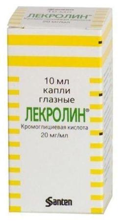 Фото Лекролин, капли глазные 20 мг/мл, 10 мл