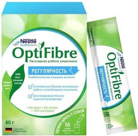 Фото ОптиФайбер, порошок, саше 5 г, 16 шт.