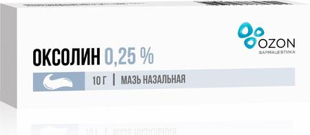 Фото Оксолин, мазь 0.25%, 10 г