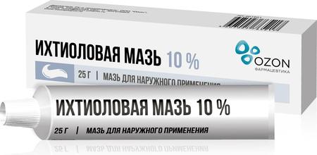 Фото Ихтиоловая мазь, 10%, 25 г Фото Ихтиоловая мазь, 10%, 25 г