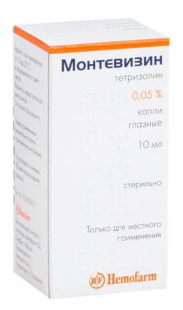 Фото Монтевизин, капли глазные 0.05%, 10 мл