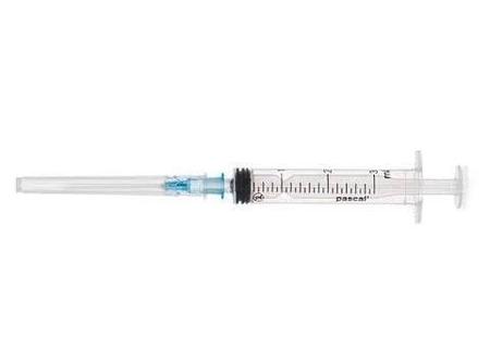 Фото Шприц одноразовый стерильный трехкомпонентный 3 мл с иглой 23G (0.6 х 30 мм), 1 шт.